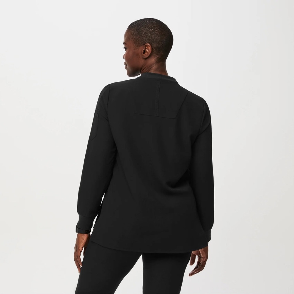 Figs Technical Collection Bellery Scrub Jacket in Black Size Medium Workwear - Picture 2 of 16